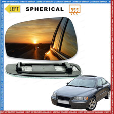 Left passenger  side wing mirror glass for Volvo s60 2003-2006 heated