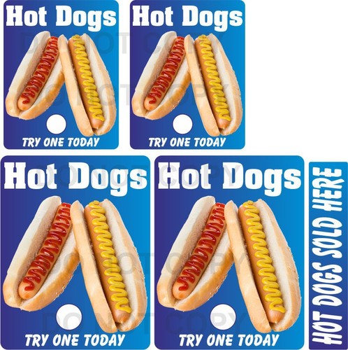 Hot dog stickers piece - hot,