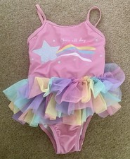Girls Pink Swimming Costume with Tutu - Age 2-3 Years - Matalan