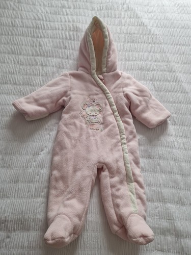 Baby girls pink mouse fleece - pink,