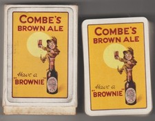 1x pack COMBES BROWN ALE WATNEYS BREWERY playing cards 1930's