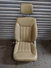 MERCEDES ML320 2008 PASSENGER LEFT FRONT LEATHER SEAT CREAM BEIGE