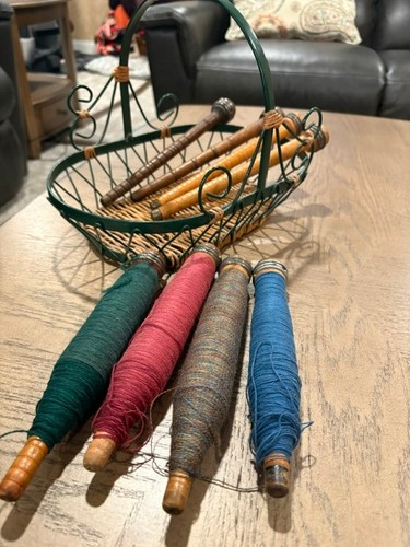 Vintage wooden textile mill - textile,