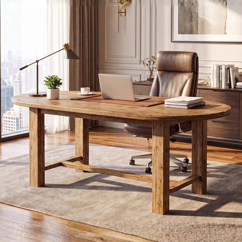 160cm solid wood oval - solid,