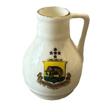 Crested China WH Goss Devon Oak Pitcher  H6cm c1930+