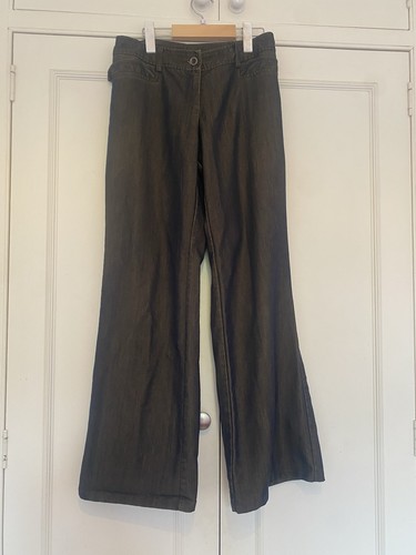 Vintage brown blue flare - , suit