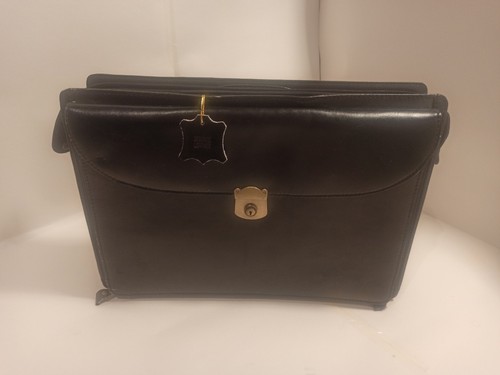 Vintage black real leather - black,
