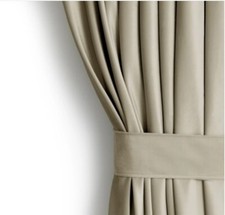 Beige Velvet Curtain with Tape