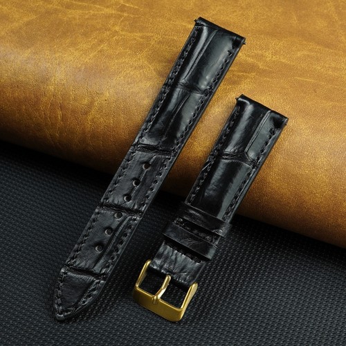 Crocodile leather watch strap - crocodile,