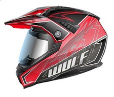 Motorcycle motocross helmet with visor Wulfsport Prima-X Adult Enduro ECE R22-06