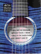 PPOT12 PICTURE/ADVERT 11X8 MARTIN GUITAR STRINGS