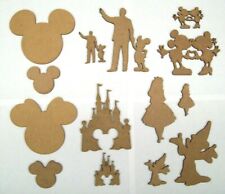 3mm MDF Disney laser cut out shapes, crafting, decoration, painting etc