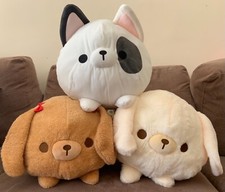 Kawaii Dog Chibi BIG 34cm Toreba Plush - BNWT - Japan Import