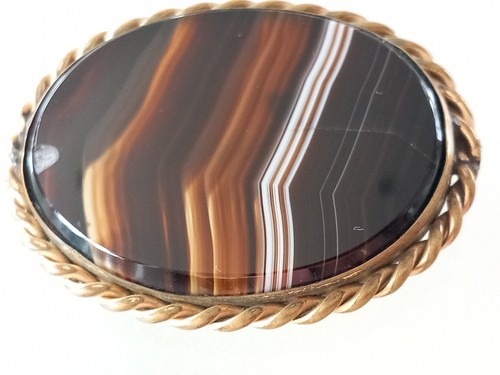 Antique victorian banded agate - victorian,
