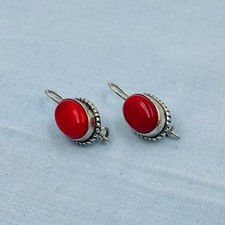 925 Sterling Silver Red Coral