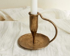 Doré Gold Iron Candle Holder