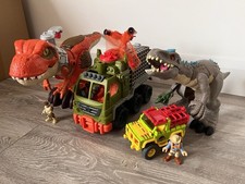 Imaginext Jurassic World Bundle, Dinosaurs, Car, Truck