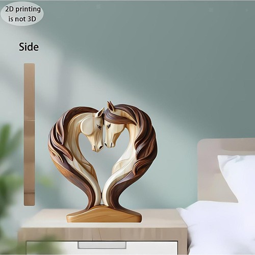 Decorative horse statue - statue, loving