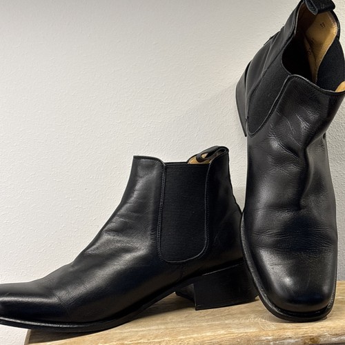Black leather chelsea ankle - chelsea,