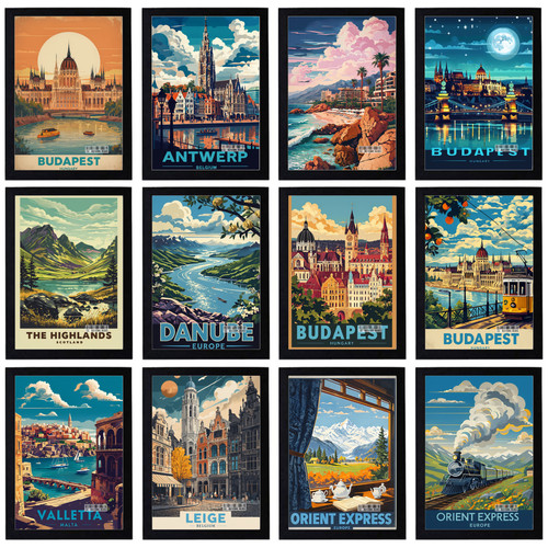 Vintage travel europe holiday - vintage,