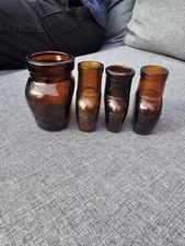 Vintage Collection Of Oxo Jars-various Sizes Miniature Advertise Circa 1900-1930
