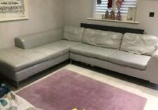 Designer Dwell RH Leather Corner Sofa Suite
