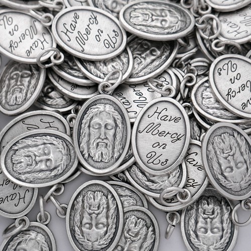 100 holy face medals oval - face,
