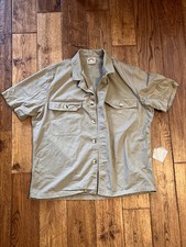 80s Vintage Banana Republic Mill Valley Safari Short Sleeve Large Cotton Italy