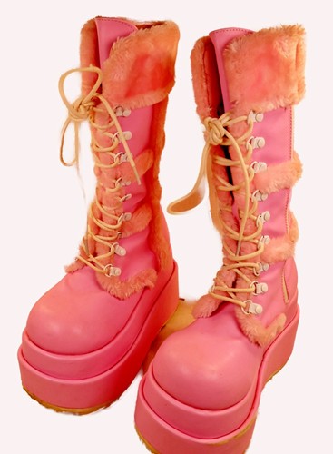 Platform boots shoes - , demonia
