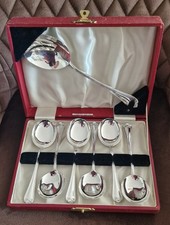 Antique Set Of 6 Silver Plated