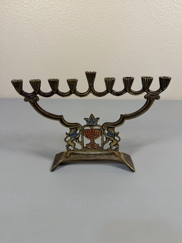 Vintage branch brass - 9, menorah