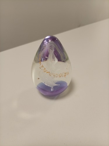 Hand blown glass - blown, paperweight