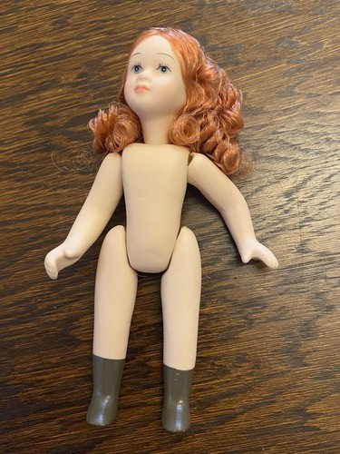 Antique small porcelain doll - antique,
