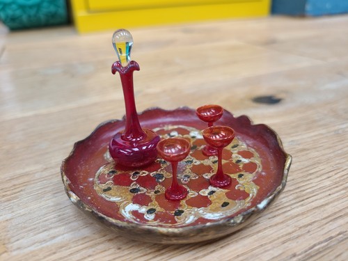 Miniature doll house decanter - doll,