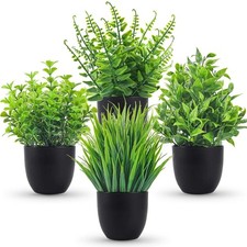 SET OF 4 ARTIFICIAL PLANTS IN