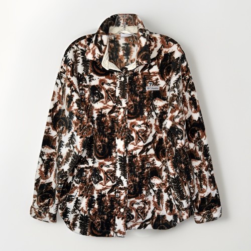 Columbia wolf print fleece - wolf,
