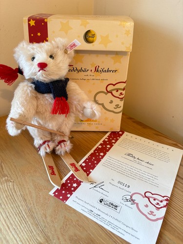 Steiff teddy bear skier - steiff,