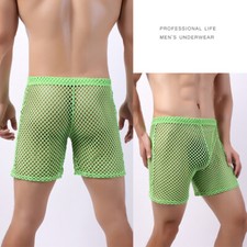 Mens See-through Mesh Shorts