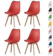 4Pcs Dining Padded Chairs