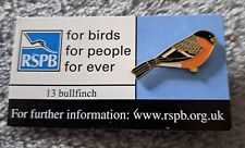 RSPB Bird Pin Badge 13 Bullfinch