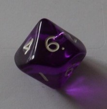 20mm Purple 10 Sided Dice (NNN2040)