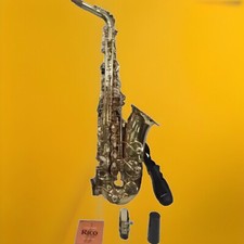 unbranded saxophone with case