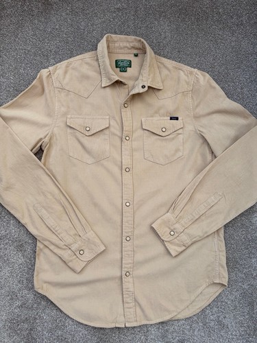 Superdry beige cotton corduroy - superdry,