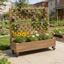 Outdoor Raised Garden Bed with