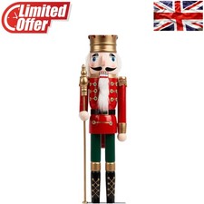 Traditional 20-Inch Nutcracker Soldier Figurine - Charming Holiday Decoration