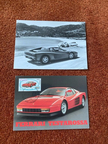Ferrari testarossa postcards - testarossa,
