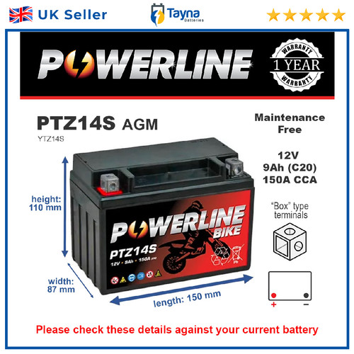 Powerline ttz14s ytz14s - ttz14s-bs,