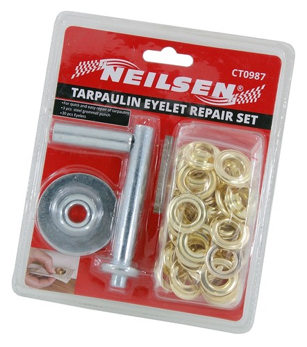 Tarpaulin repair kit tarp
