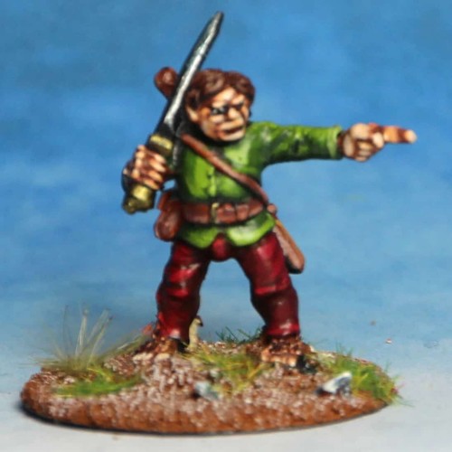 Halfling leader 28mm metal - leader,