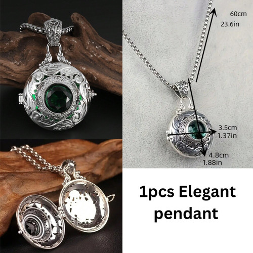 1pc green crystal - gawu, locket